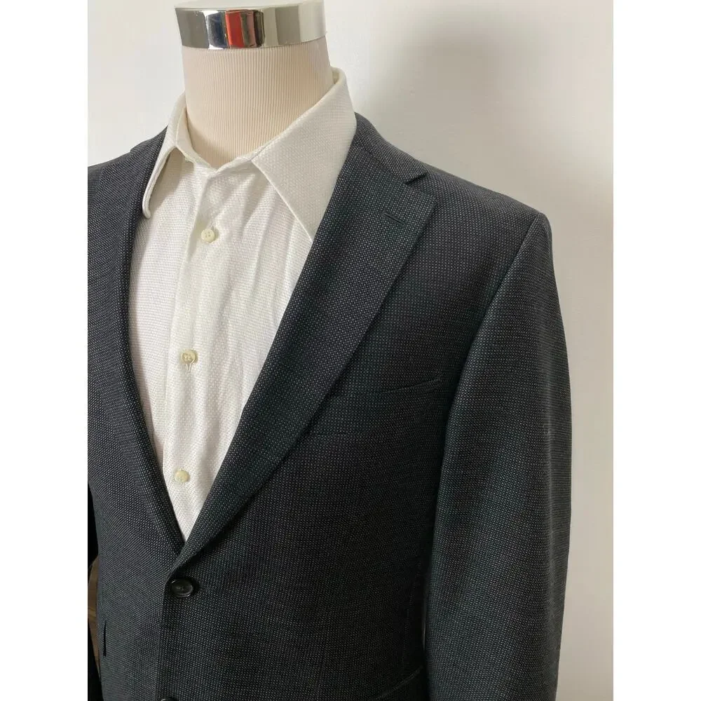 HUGO BOSS Pasini2 Lanificio Tesse textured 2-button wool blazer sport coat 42L